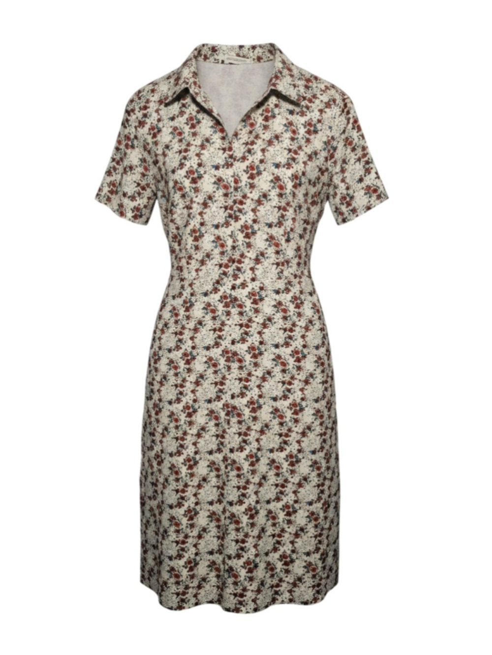 Jessica Robertson by Roolee Floral Knee Length Shirt Dress Small EUC